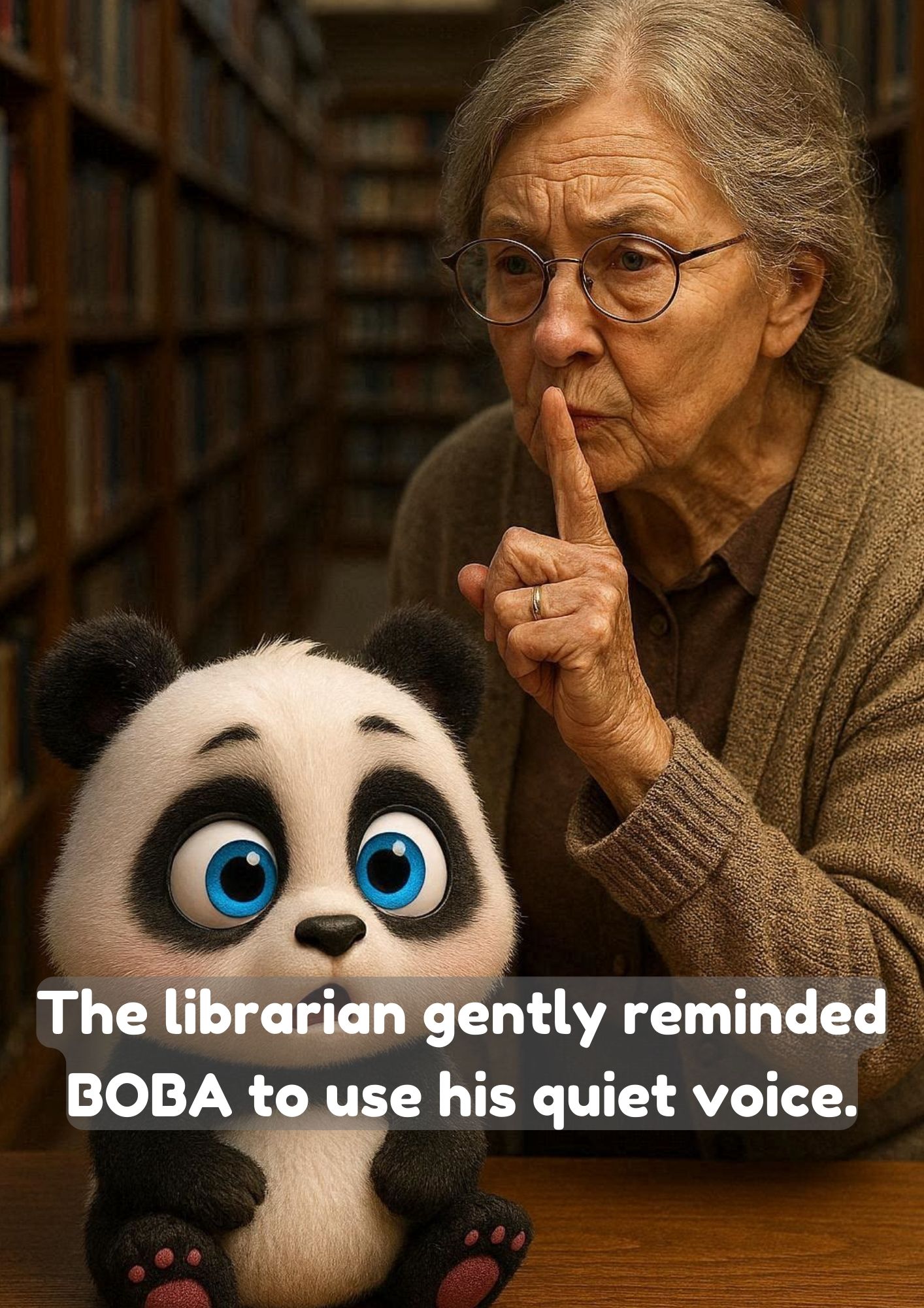 BOBA Visits the Library: Be quiet in the Library! - Image 6