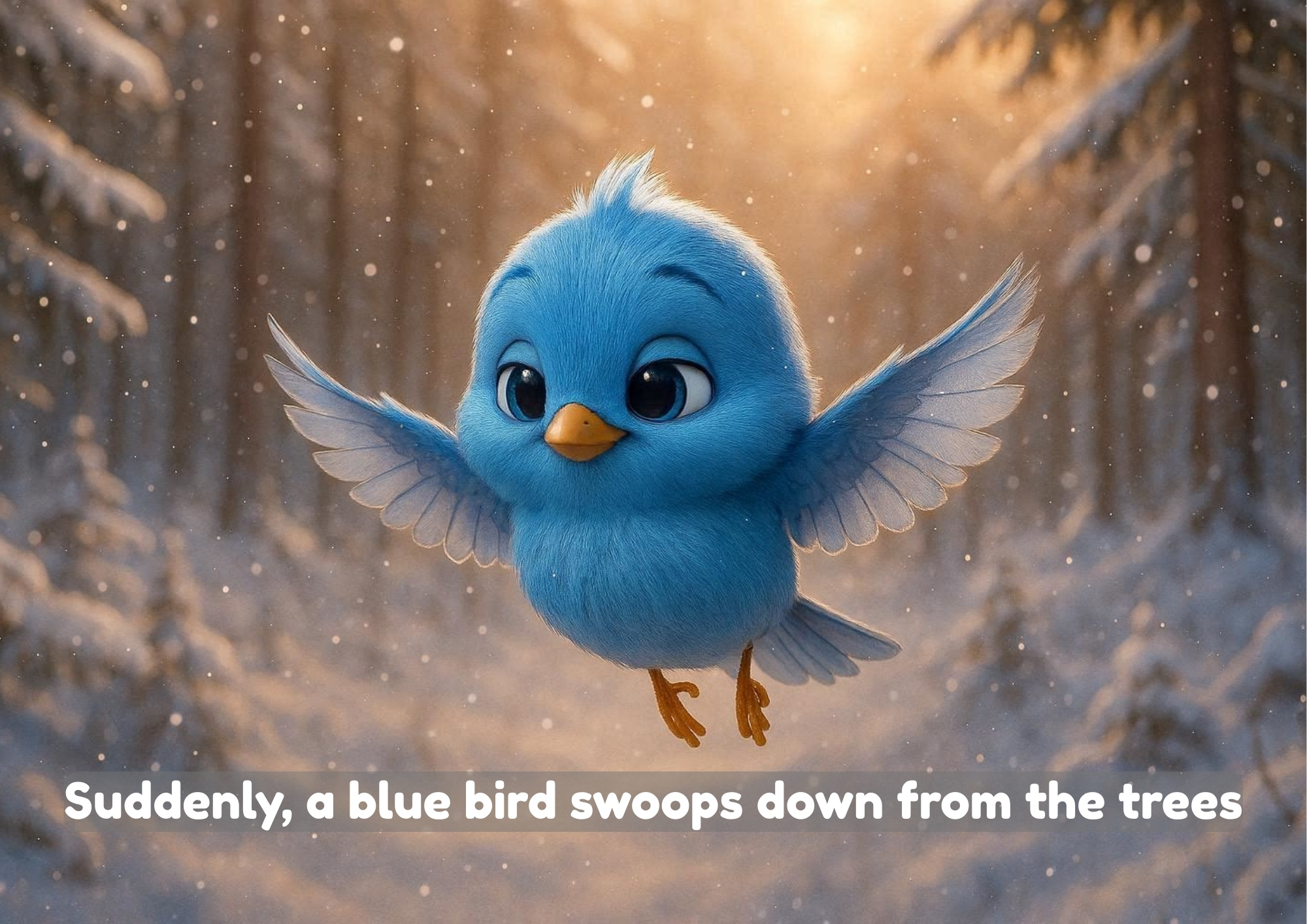 Boba and the Blue Bird's Nest - A Gentle Winter Story About Helping and Kindness 🐼❄️ - Image 5