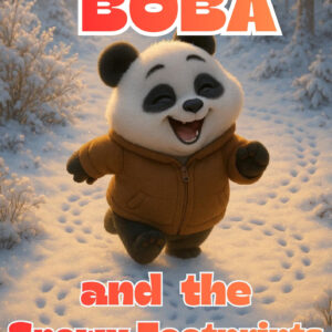 Boba and the Snowy Footprints -  A Gentle Winter Tale About Curiosity & Kindness 🐼❤️